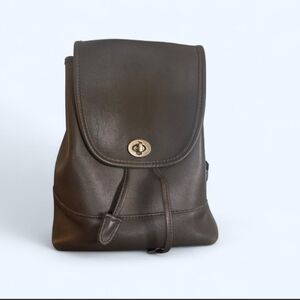 Brown Leather Backpack